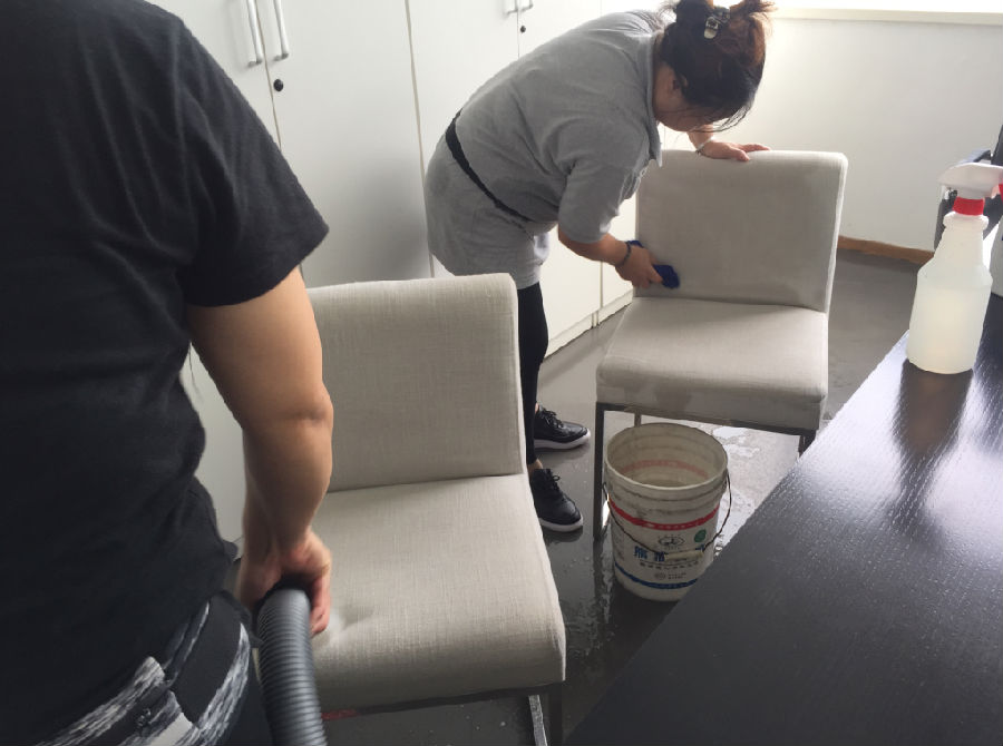 会理县沙发清洗案例